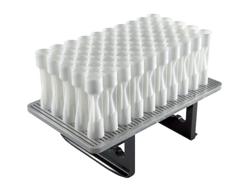 Close Up of Printed Parts on a Stand
