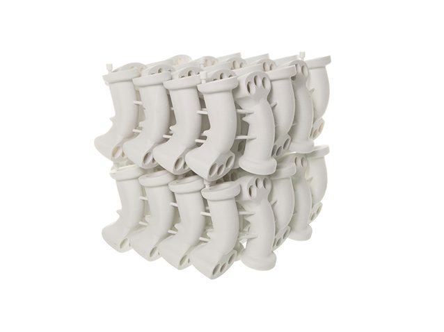 Close Up of Printed Parts in White