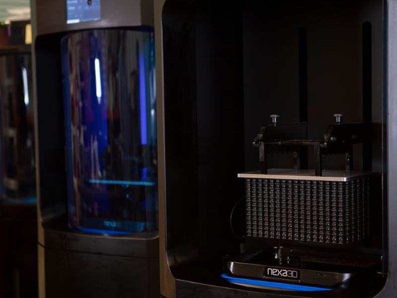 Open NXE 400 with Printed Parts Inside.