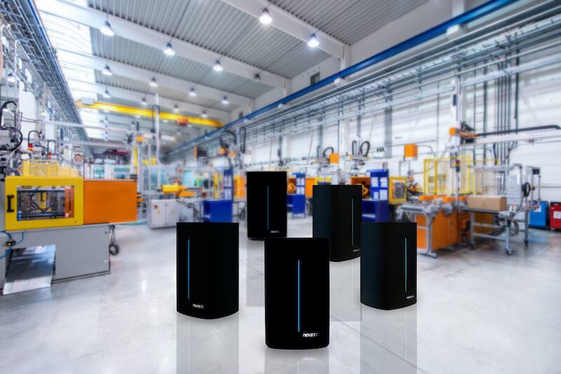 未来的机器在生产线