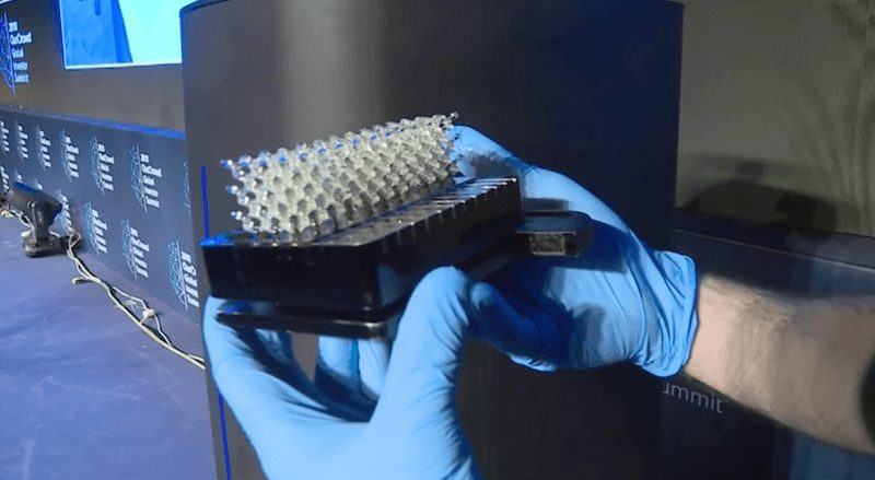 Hands holding a 3D printed object