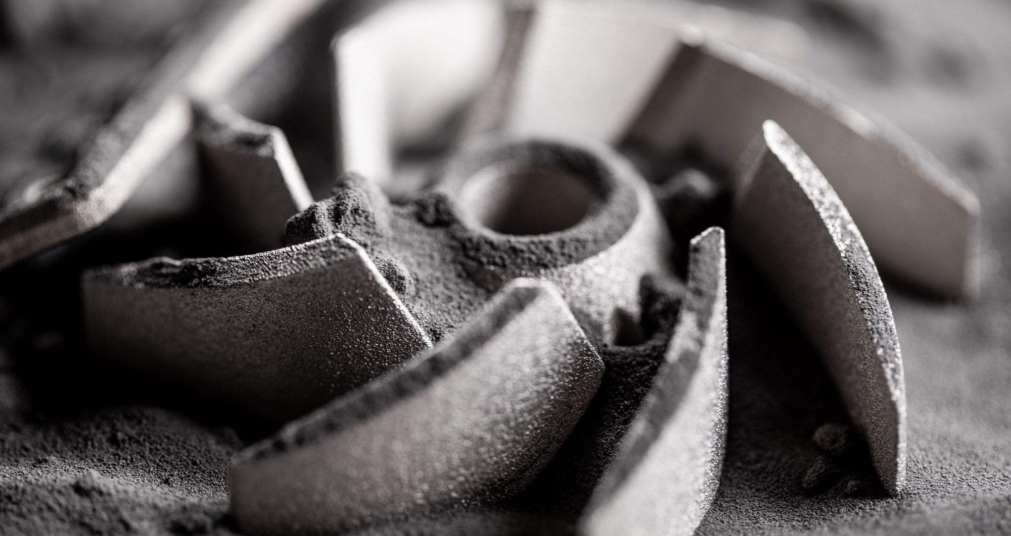 Headmade metal materials impeller