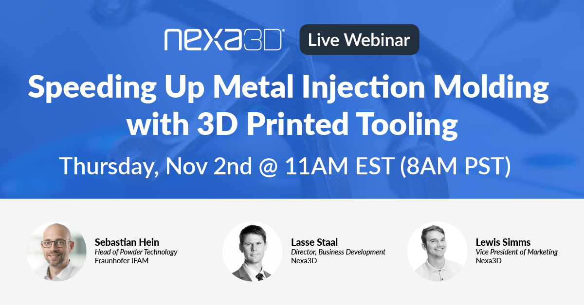 Speeding Up Metal Injection Molding with 3D Printed Tooling
